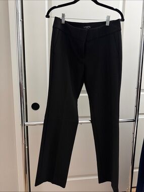 Ann Taylor Black Women's Straight Leg Dress Trouser Pants